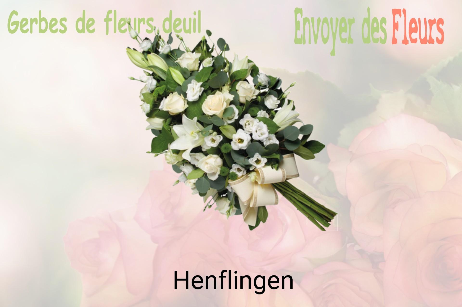 Gerbe de fleurs de deuil livrée à Henflingen